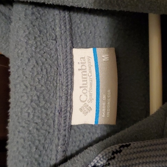 Columbia Men's Fleece Hoodie - Gray - Medium - Picture 3 of 4